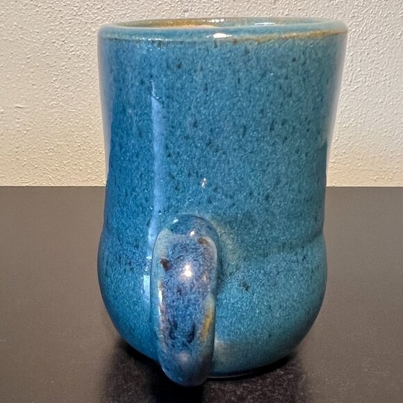 Handcrafted Blue Glaze Pottery Mug ~ CS Pottery - Picture 9 of 14